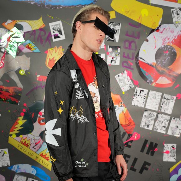 Upcycled Unisex Street Style Cotton Tee Bundle – Bold Graphic T-Shirts, Size L - Picture 4 of 11